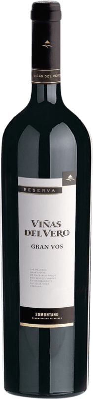 53,95 € Бесплатная доставка | Красное вино Viñas del Vero Gran Vos VDV D.O. Somontano Арагон Испания Merlot, Cabernet Sauvignon бутылка Магнум 1,5 L