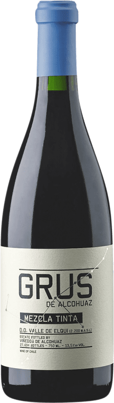 36,95 € Free Shipping | Red wine Alcohuaz Grus Mezcla Tinta D.O. Valle de Elqui Chile Syrah, Grenache, Petit Verdot, Touriga Nacional, Petite Syrah Bottle 75 cl