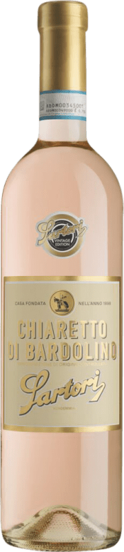 8,95 € Бесплатная доставка | Розовое вино Vinicola Sartori Chiaretto D.O.C. Bardolino Venecia Италия Merlot — Мерло, Nebbiolo — Неббиоло, Corvina — Корвина, Molinara — Молинара Бутылка 75 cl