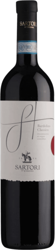 6,95 € Бесплатная доставка | Красное вино Vinicola Sartori Classico D.O.C. Bardolino Venecia Италия Merlot, Nebbiolo, Corvina, Molinara бутылка 75 cl