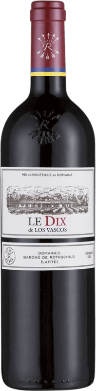 125,95 € 免费送货 | 红酒 Barons de Rothschild Le Dix I.G. Valle de Colchagua 科尔查瓜谷 智利 Syrah, Cabernet Sauvignon, Carmenère 瓶子 75 cl