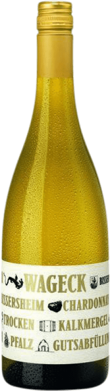 15,95 € 免费送货 | 白酒 Wageck Q.b.A. Pfälz 普法尔茨 德国 Chardonnay 瓶子 75 cl