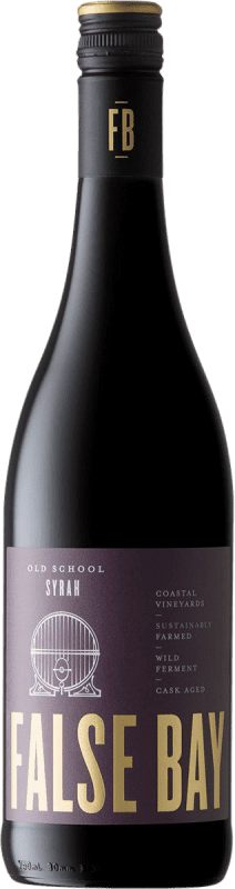 9,95 € Envio grátis | Vinho tinto Waterkloof False Bay Old School I.G. Stellenbosch Stellenbosch África do Sul Syrah Garrafa 75 cl