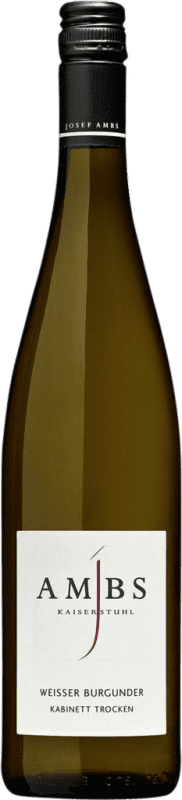 8,95 € Envio grátis | Vinho Branco Josef Ambs Trocken — Seco Kabinett — Colheita Madura I.G. Baden Baden Alemanha Pinot Branco 75 cl
