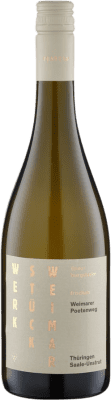 18,95 € 免费送货 | 白酒 Werkstück Weimar Festtag Werkstück Holzf Saale Unstrut 德国 Pinot Grey 瓶子 75 cl