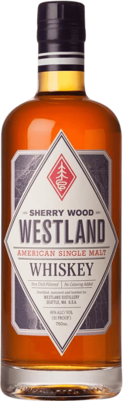 79,95 € Envío gratis | Whisky Single Malt Westland Sherry Cask Finish — Acabado en Barrica Estados Unidos Botella 70 cl