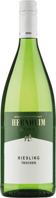 9,95 € 送料無料 | 白ワイン Herxheim am Berg Kobnert ドライ Q.b.A. Pfälz Pfälz ドイツ Riesling ボトル 1 L