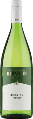 9,95 € 送料無料 | 白ワイン Herxheim am Berg Kobnert Trocken — 辛口 Q.b.A. Pfälz Pfälz ドイツ Riesling — リースリング 1 L