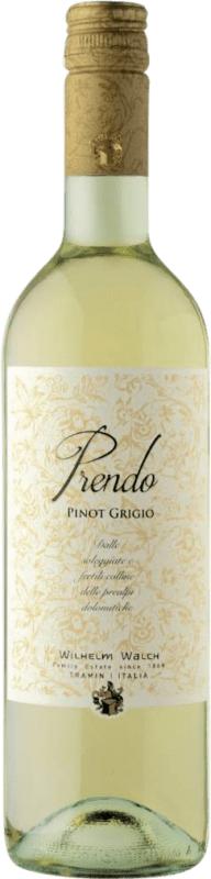 16,95 € Envio grátis | Vinho branco Wilhelm Walch Prendo I.G.T. Vigneti delle Dolomiti Tirol del Sur Itália Pinot Cinza Garrafa 75 cl