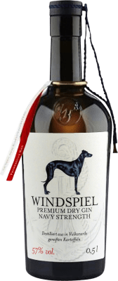 47,95 € Envío gratis | Ginebra Gin Windspiel Navy Strength — Graduación de Barrica, Premium Alemania Botella Medium 50 cl