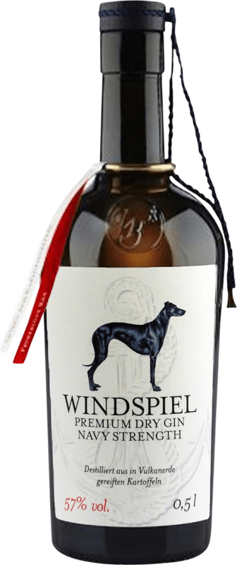 47,95 € Free Shipping | Genever Gin Windspiel Navy Strength, Premium Germany Medium Bottle 50 cl