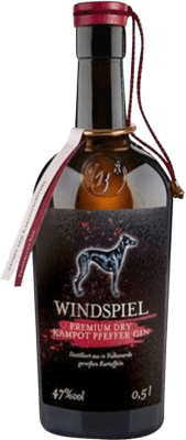 57,95 € Бесплатная доставка | Джин Windspiel Premium Kampot Pfeffer London Dry Gin Германия бутылка Medium 50 cl