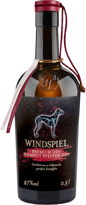 66,95 € 送料無料 | ジン Windspiel Kampot Premium — プレミアム ドイツ ミディアムボトル 50 cl Pfefferminze — ペパーミント