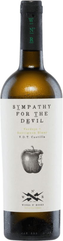 8,95 € Бесплатная доставка | Белое вино Wines N' Roses Sympathy For The Devil Blanco I.G.P. Vino de la Tierra de Castilla Кастилья-Ла-Манча Испания Nebbiolo, Verdejo бутылка 75 cl