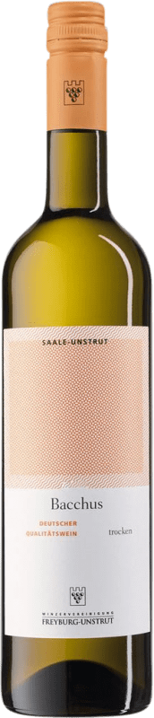 8,95 € 免费送货 | 白酒 Freyburg Unstrut 干 Saale Unstrut 德国 Bacchus 瓶子 75 cl