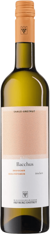 12,95 € Spedizione Gratuita | Vino Bianco Freyburg Unstrut Trocken — Secco Q.b.A. Saale-Unstrut Saale Unstrut Germania Bacchus Bottiglia 75 cl