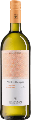 9,95 € 送料無料 | 白ワイン Freyburg Unstrut ドライ Saale Unstrut ドイツ Müller-Thurgau ボトル 1 L