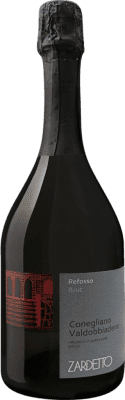 18,95 € Бесплатная доставка | Белое игристое Zardetto Refosso Superiore брют D.O.C. Prosecco Фриули-Венеция-Джулия Италия Glera бутылка 75 cl