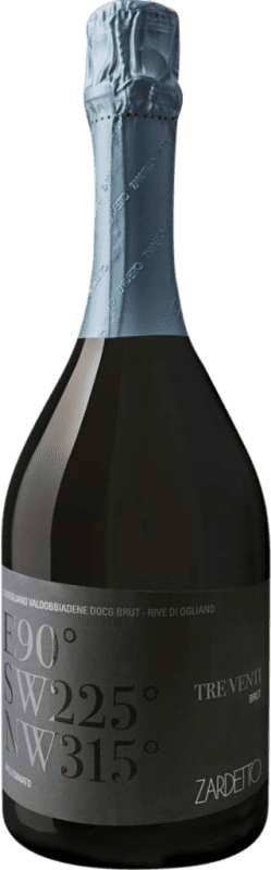 22,95 € Envío gratis | Espumoso Blanco Zardetto Tre Venti Rive di Ogliano Superiore — Superior D.O.C. Prosecco Friuli-Venezia Giulia Italia Glera Botella 75 cl