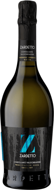 19,95 € Envío gratis | Espumoso Blanco Zardetto Extra Dry — Extra Seco D.O.C.G. Prosecco di Conegliano-Valdobbiadene Friuli-Venezia Giulia Italia Glera Botella 75 cl