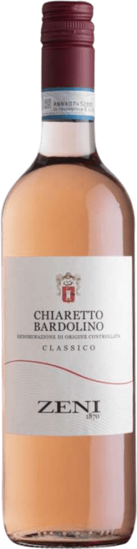 8,95 € Kostenloser Versand | Rosé-Wein Zeni Chiaretto Classico D.O.C. Bardolino Venecia Italien Flasche 75 cl