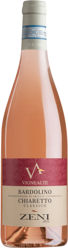 13,95 € Kostenloser Versand | Roséwein Zeni Chiaretto Classico Vigne Alte D.O.C. Bardolino Venecia Italien Flasche 75 cl