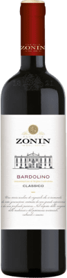 10,95 € Бесплатная доставка | Красное вино Zonin Classici Classico D.O.C. Bardolino Италия Nebbiolo, Corvina, Molinara бутылка 75 cl