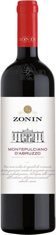 7,95 € Kostenloser Versand | Rotwein Zonin Klassisch D.O.C. Montepulciano d'Abruzzo Abruzzen Italien Montepulciano Flasche 75 cl