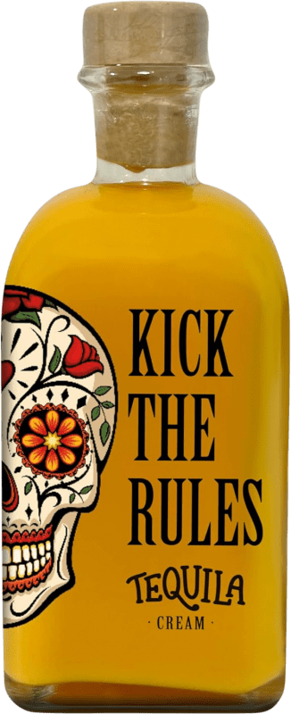 6,95 € Бесплатная доставка | Текила Lasil Kick The Rules Crema — Крем Испания Мини-бутылка 20 cl Mango — Манго, Tequila — Текила