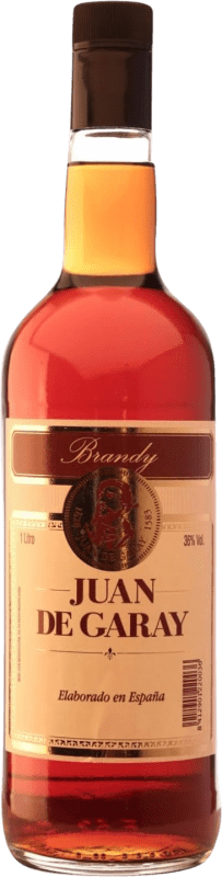 17,95 € Envío gratis | Brandy Juan de Garay España Botella 1 L