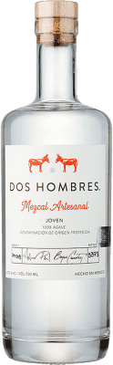 64,95 € Spedizione Gratuita | Mezcal ‎Dos Hombres. Artesanal Giovane Messico Bottiglia 70 cl