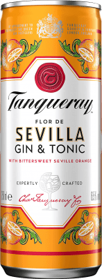 65,95 € Бесплатная доставка | Коробка из 12 единиц Джин Tanqueray Flor de Sevilla Gin Tonic Объединенное Королевство Маленькая бутылка 25 cl