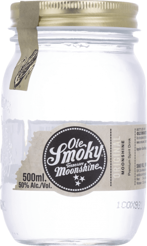 39,95 € 送料無料 | ウイスキーブレンド Ole Smoky Tennessee Moonshine Original アメリカ ボトル Medium 50 cl