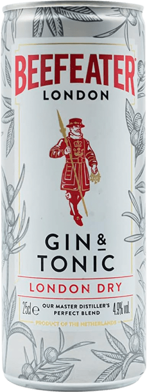 39,95 € 免费送货 | 盒装12个 调和剂 Mixer Beefeater Cocktail — 鸡尾酒 英国 罐 25 cl GinTonic — 杜松子酒配奎宁水