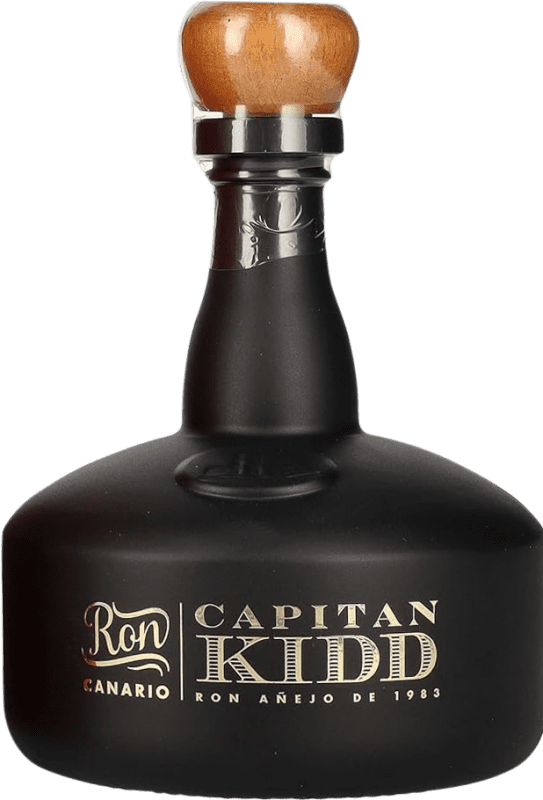 133,95 € Free Shipping | Rum Arehucas Capitán Kidd Canary Islands Spain 30 Years Bottle 70 cl