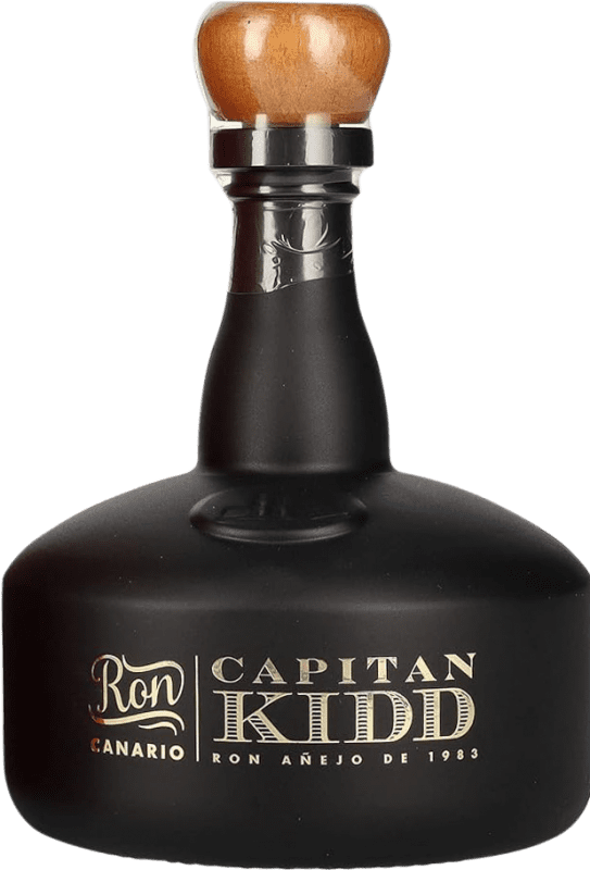 212,95 € Free Shipping | Rum Arehucas Capitán Kidd Canary Islands Spain 30 Years Bottle 70 cl