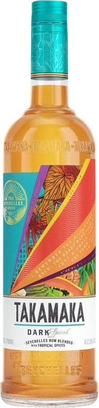 25,95 € Kostenloser Versand | Rum Frere's Takamaka Dark Blended Spiced — Gewürzt Seychellen Flasche 70 cl