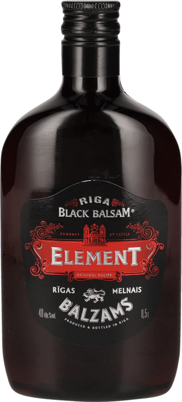 21,95 € Envío gratis | Licores Riga Black Element Recipe Original Letonia Botella Medium 50 cl PET