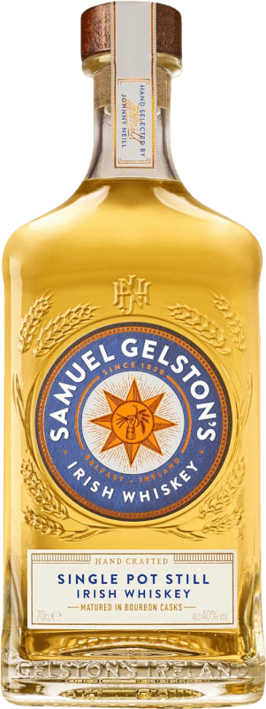 45,95 € Free Shipping | Whisky Blended Samuel Gelston's Single Pot Still Matured in Bourbon Casks Ireland Bottle 70 cl