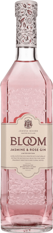39,95 € Free Shipping | Genever Gin G&J Greenalls Bloom Rosé, Limited Edition United Kingdom 70 cl Jasmine, Roses