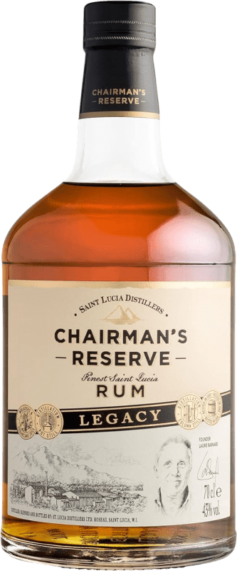 66,95 € 送料無料 | ラム Saint Lucia Distillers Chairman's Legacy Edition 予約 セントルシア ボトル 70 cl