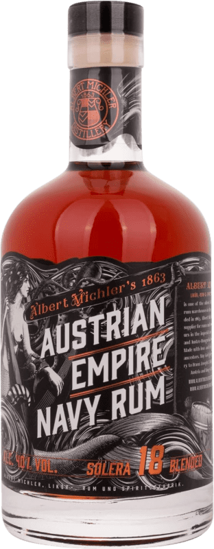 77,95 € Envoi gratuit | Rhum Albert Michler Solera Armada Austriaca Imperio Jamaïque 18 Ans Bouteille 70 cl