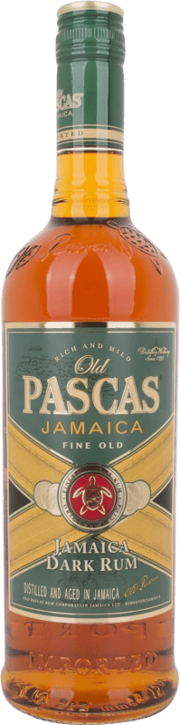 32,95 € 免费送货 | 朗姆酒 Old Pascas Jamaica Fine Old Dark 牙买加 瓶子 70 cl