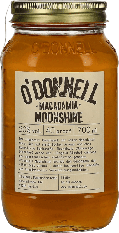 47,95 € Envio grátis | Licores O'Donnell Moonshine Macadamia Alemanha Garrafa 70 cl