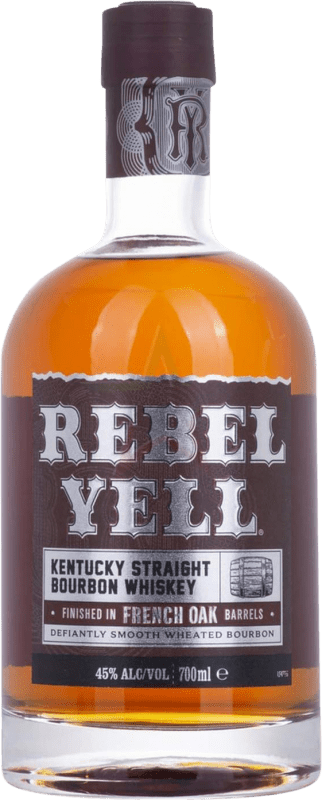 61,95 € 免费送货 | 波本威士忌 Rebel French Oak Finish 美国 瓶子 70 cl