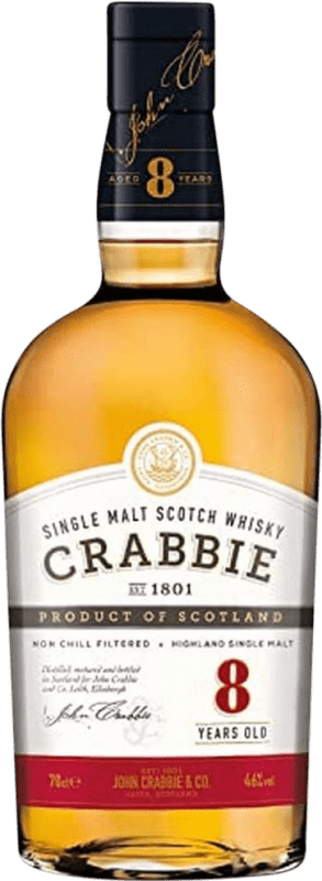 45,95 € Бесплатная доставка | Виски из одного солода Crabbie Yardhead горная местность Объединенное Королевство 8 Лет бутылка 70 cl