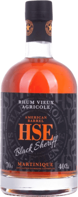 54,95 € Envoi gratuit | Rhum HSE Habitation Black Sheriff American — Américain, Barrel — Fût Vieux Martinique 70 cl