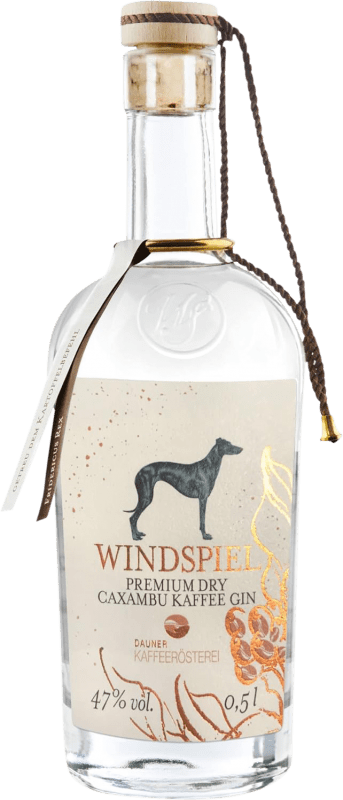 81,95 € Envio grátis | Gin Windspiel Caxambu Kaffee Alemanha Garrafa Medium 50 cl