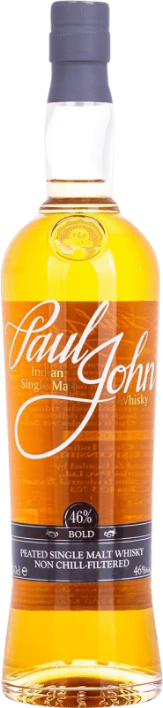 48,95 € 免费送货 | 威士忌单一麦芽威士忌 Paul John Bold Peated 印度 瓶子 70 cl