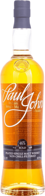 48,95 € Envio grátis | Whisky Single Malt Paul John Bold Peated — Afumado Índia 70 cl